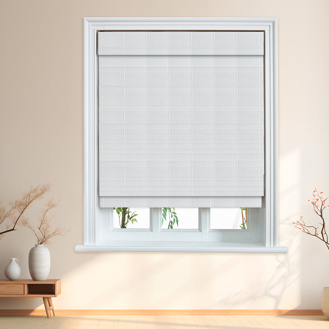 Custom Cordless 100% Bamboo Roman Shade Blind for Windows or Doors【Chima】