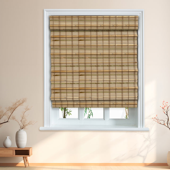 Custom Cordless 100% Bamboo Roman Shade Blind for Windows or Doors【 DANVILLE】