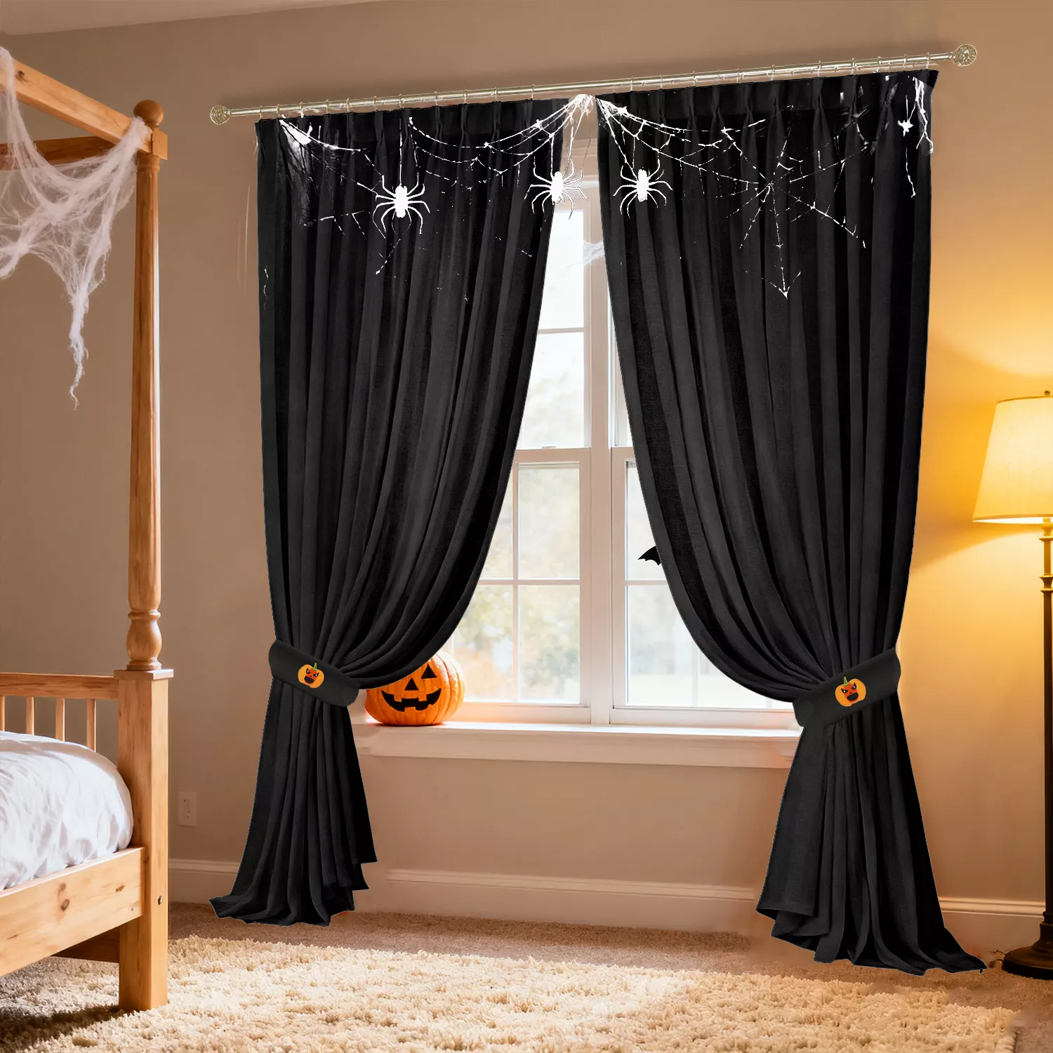 Halloween Drapes for bedroom