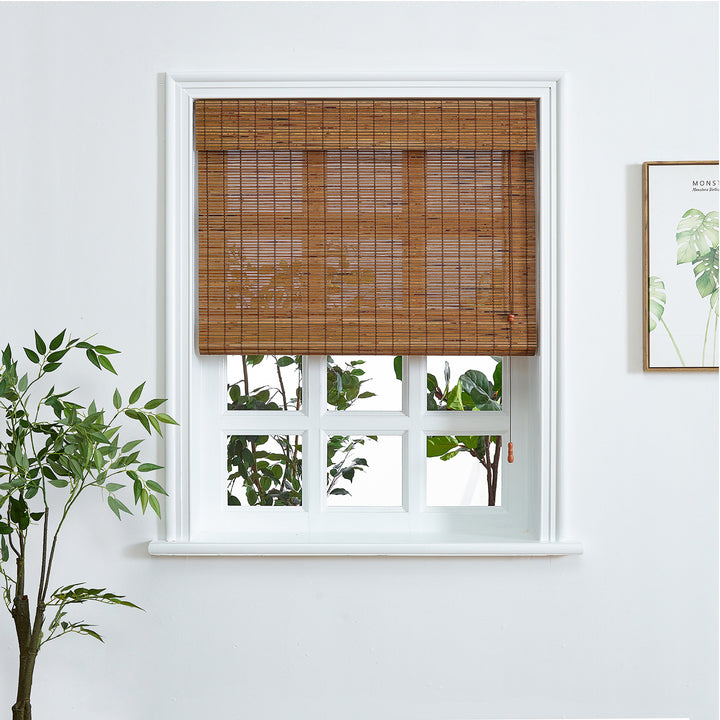 Custom 100% Bamboo Roman Shade Blind for Windows or Doors【Homer E394/5807K】