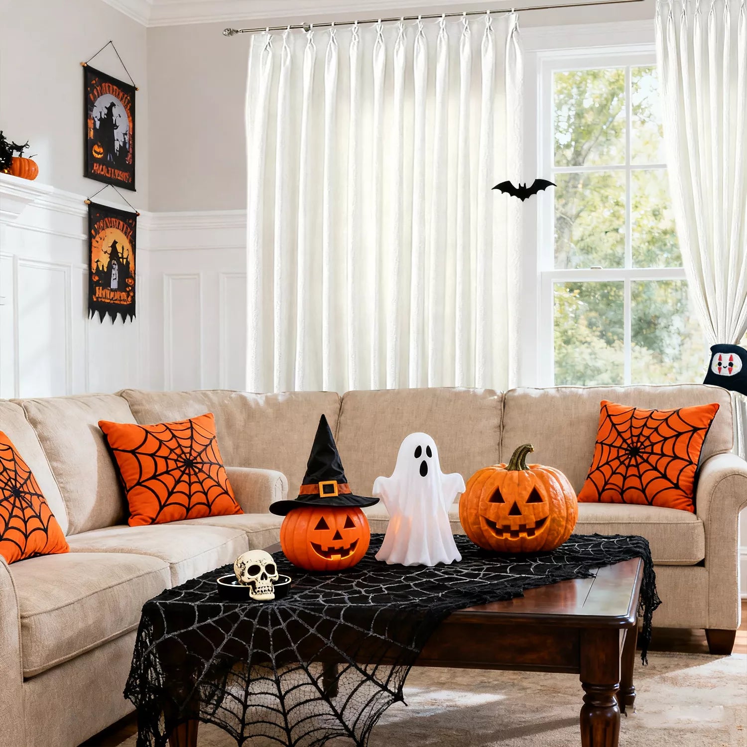 Halloween Curtains for Living Room