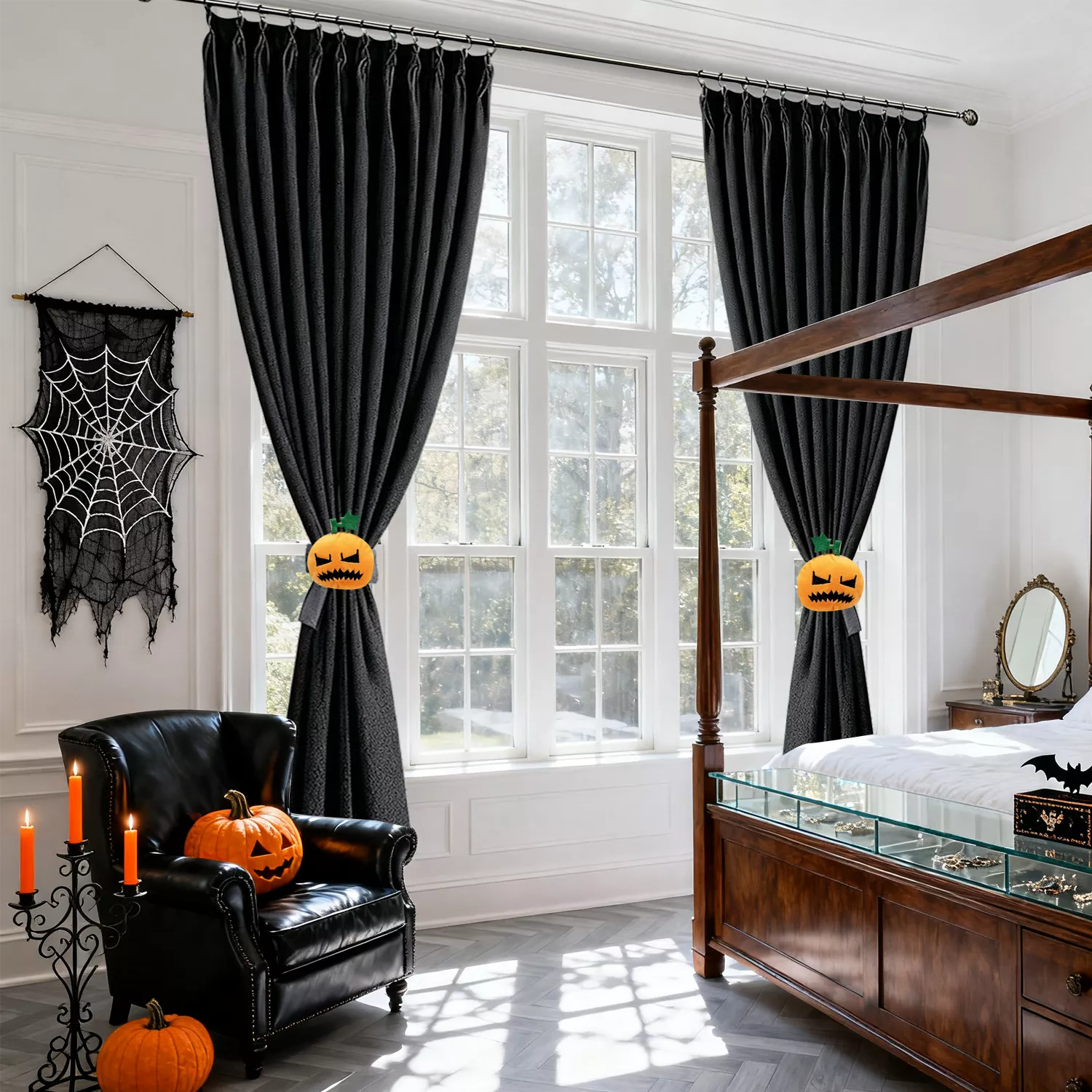 halloween curtains for living room