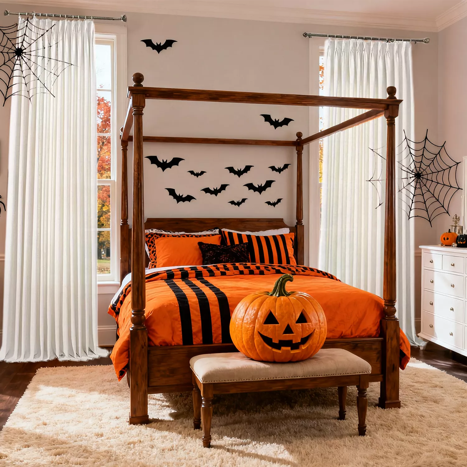 Halloween Curtains for Living Room