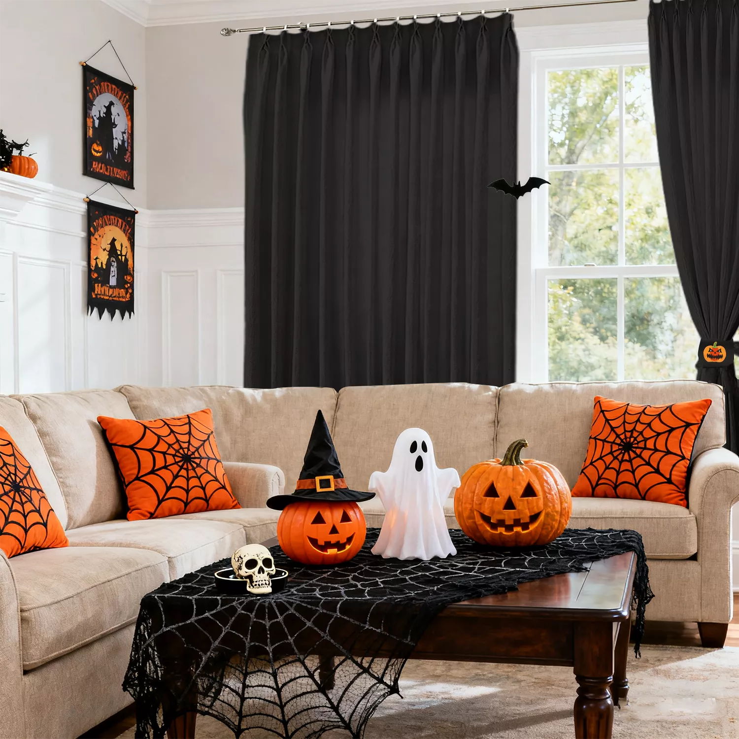 Halloween Blackout Curtains Modern Curtains Sedona - WinCurtain