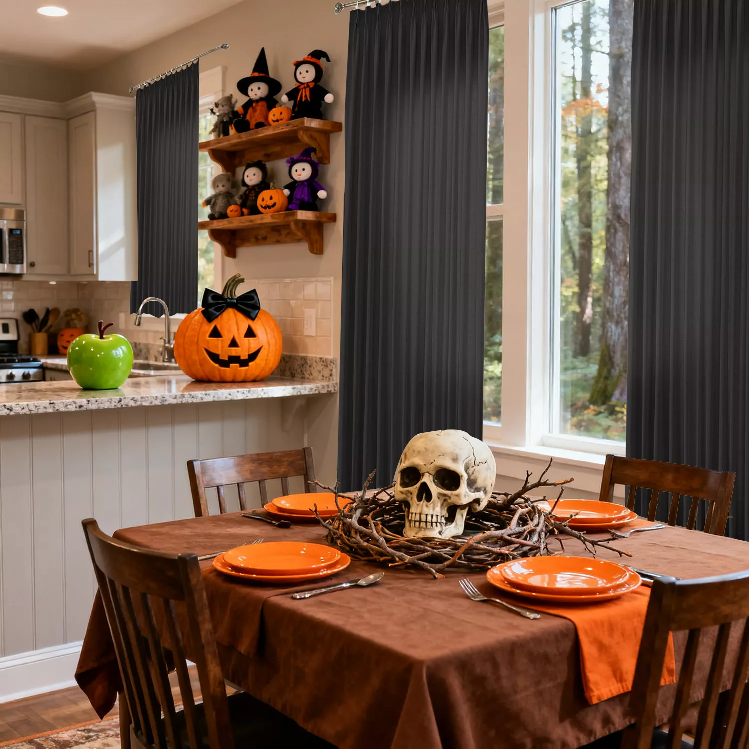 Halloween Blackout Curtains Modern Curtains Sedona - WinCurtain