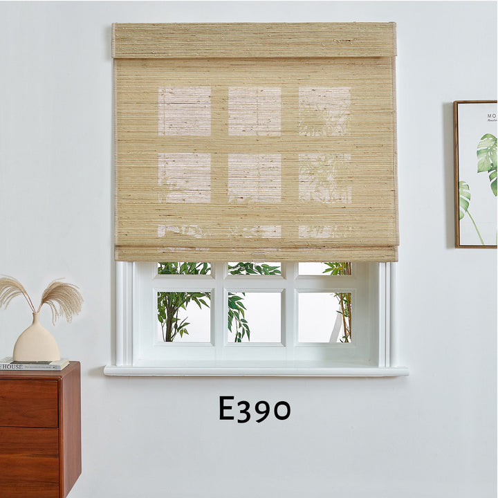 Custom 100% Ramie Roman Shade Blind for Windows or Doors【Harbor】