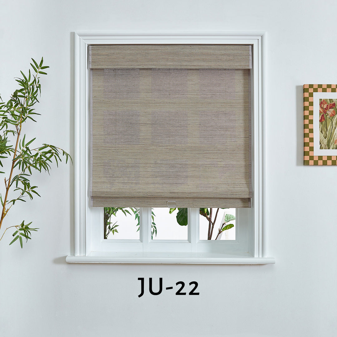 Custom 100% Bluish Dogbane Roman Shade Blind for Windows or Doors【Huron】