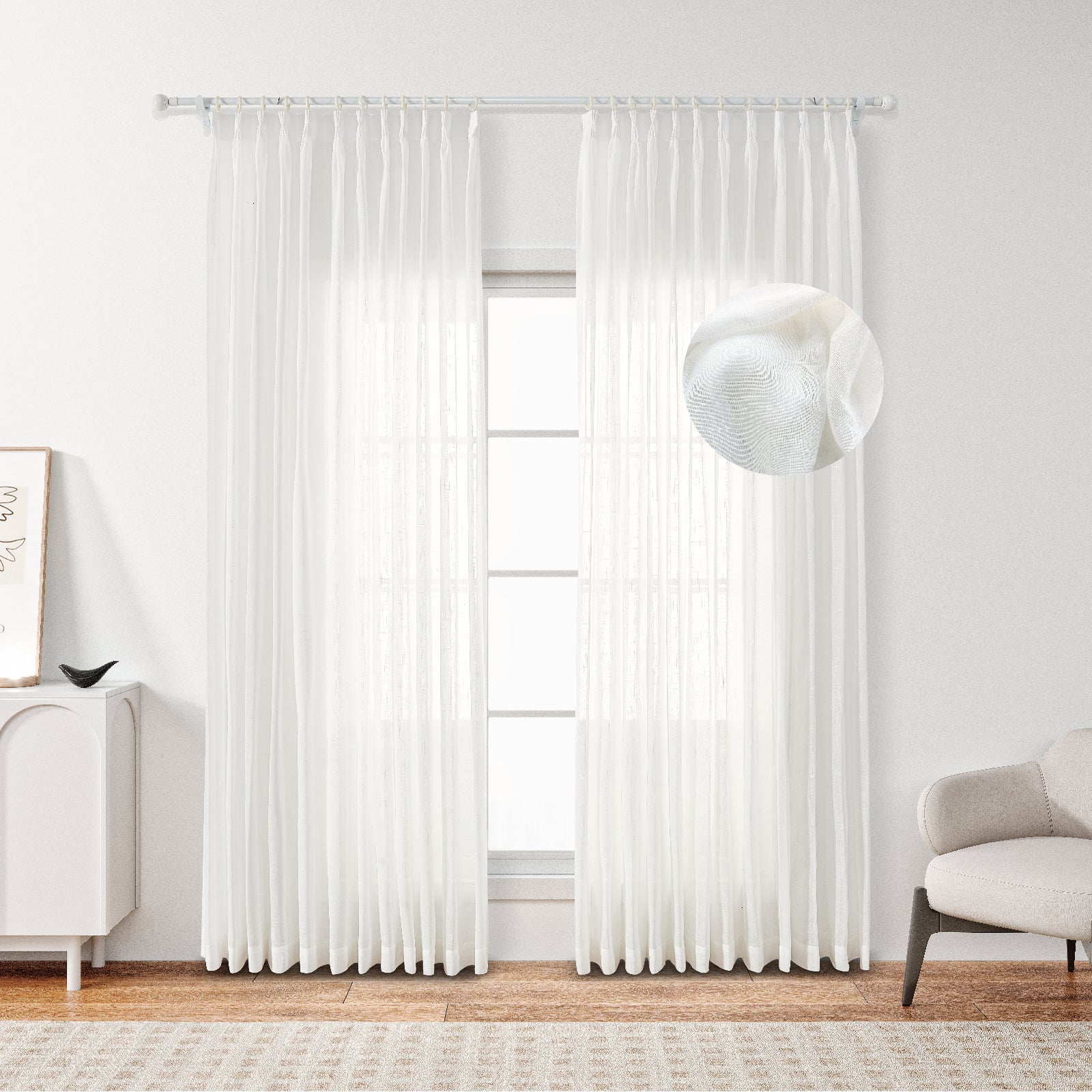 Custom Linen Curtains 【Damme】