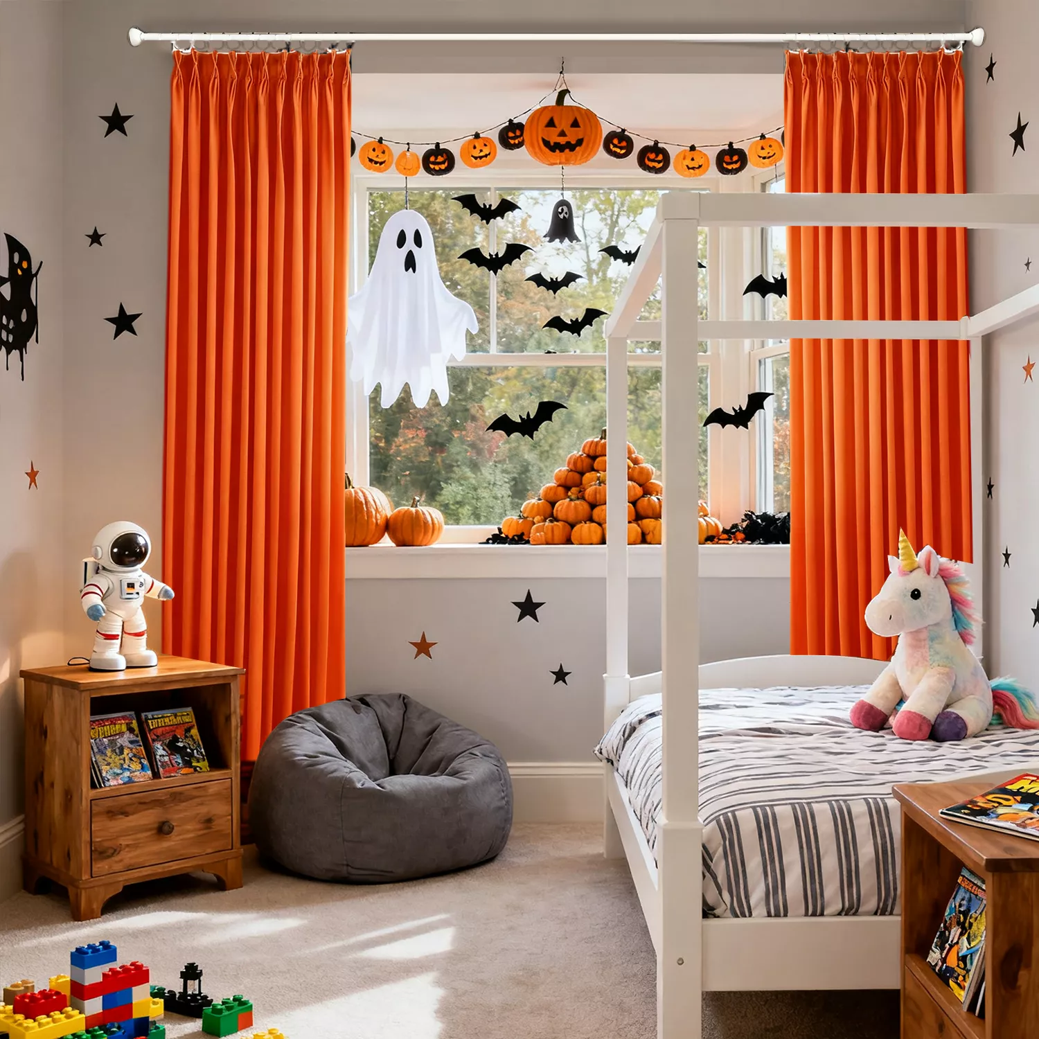 Halloween Curtains for Babyroom Bolonia - WinCurtain